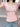 PINK HEART LACE TRIM SQUARE NECK COLOR BLOCK TOP