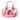 PINK HELLO KITTY GLOSSY TOTE CROSSBODY HANDBAG