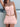 PINK LACE CORSET AND MINI SKIRT TWO PIECE SET