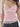 PINK LACE HALTER TOP SLIM FIT HALTERNECK