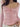 PINK LACE-TRIMMED LONG-SLEEVED TOP VINTAGE LOOSE FIT