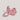 PINK LEATHER MINI SHOULDER BAG WITH HEART-SHAPED MIRROR Y2K STYLE
