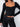PINK LONG SLEEVE CREW TOP - LOOSE LONG SLEEVE TRENDY ESSENTIAL