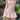 PINK LONG-SLEEVED DRESS SLIM MINI DRESS