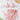 PINK MARBLE SWIMSUIT SARONG SET RANDOM PRINT ELASTANE FABRIC