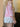 PINK MESH JERSEY DRESS GEOMETRIC PRINT SUMMER