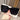 PINK OVERSIZED SUNGLASSES WITH CAT EYE DECORATIVE DETAIL