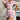 PINK PANDA ROMPER EASTERN THEMED CARTOON PRINT