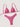 PINK PATTERNED BIKINI SET HIGH STRETCH FABRIC TEXTURE
