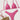PINK PATTERNED BIKINI SET HIGH STRETCH FABRIC TEXTURE