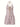 PINK PLAID MINI DRESS BACKLESS V NECK