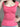 PINK RIBBED HENLEY TOP CONTRAST LACE TRIM