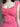 PINK RIBBED HENLEY TOP CONTRAST LACE TRIM