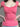 PINK RIBBED HENLEY TOP CONTRAST LACE TRIM
