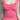 PINK RIBBED HENLEY TOP CONTRAST LACE TRIM