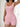 PINK RIBBED ROMPER WITH LACE TRIM SLIM FIT JUMPSUIT