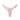 PINK SATIN THONG WITH RUFFLES FOR WOMEN