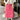 PINK SLIT KNEE-LENGTH SKIRT MODERN DESIGN
