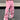 PINK STAR-PATTERNED PANTS LOOSE FIT RAW WASH COTTON