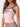 PINK TANK TOP WITH ITALY GRAPHIC AND NATIONAL FLAG PRINTS