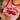 PINK TANK TOP WITH RED TRIM FOR WOMEN
