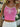 PINK TANK TOP WITH WHITE TRIM AND LETTUCE EDGE DESIGN
