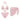 PINK TEXTURED BIKINI SET WITH SARONG ELASTANE FABRIC
