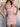 PINK TWO-PIECE SKIRT SET VINTAGE HOLIDAY DRESS