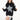 PINK Y2K HOODIE WITH GRAFFITI STAR PRINT