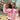 PINK ZIP-UP HOODIE SUGAR GLOW ZIP-UP WITH RAISED LETTERING