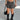 PINSTRIPE MINI SKIRT: REFINED APPEARANCE STRIPE PATTERN