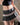 PINSTRIPED PLEATED SKIRT WITH PINK RIBBON FOR WOMEN