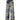 PIXELATED WIDE LEG DENIM PANTS