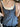 PLAID CAMISOLE TOP WITH LACE TRIM IN BLUE AND WHITE CHECK DESIGN - L - Sweetheart Supplies