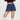 PLAID MINI SKIRT: BLUE BROWN CLASS PLAID MINI