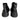 PLATFORM BOOTS WITH STAR CLIPS ZINC ALLOY METAL STAR