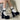 PLATFORM HEELS: NOIR SLEEK ANKLE STRAP SQUARE TOE