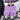 PLATFORM SHOES WITH LAVENDER FAUX FUR Y2K FUZZY LEG WARMERS