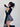 PLEATED MINI SKIRT BLACK TOP OUTFIT HIGH NECK