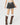PLEATED MINI SKIRT CONTRAST LACE UNDERSKIRT