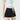 PLEATED MINI SKIRT CONTRAST LACE UNDERSKIRT