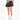 PLEATED MINI SKIRT CONTRAST LACE UNDERSKIRT