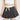 PLEATED MINI SKIRT CONTRAST LACE UNDERSKIRT