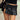 PLEATED MINI SKIRT WITH STUDDED BELT - PLEATED SLIT LEATHER STYLE