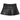 PLEATED MINI VEGAN LEATHER SKIRT ONYX