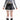 PLEATED VEGAN LEATHER LACE MINI SKIRT