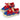 POLKA DOT RETRO LOW-TOP SNEAKERS: RED POLKA DOT PATTERN