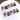 PRESS-ON NAILS BLACK FAIR Y2K SPACE 10PCS