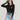 PRINTED COTTON PULLOVER TOP FOR SPRING FALL