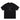 PRINTED SHORT SLEEVE BLACK T-SHIRT WITH RIBCAGE DESIGN